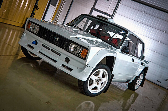 Новые Жигули Клима Байкова: их постройка заняла четыре года. Оригинальный обвес сочетает в себе черты классической Лады ВФТС и современных машин группы R5.