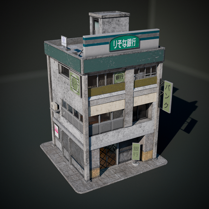 Bank 3D , Blender, 3D, ,  , 