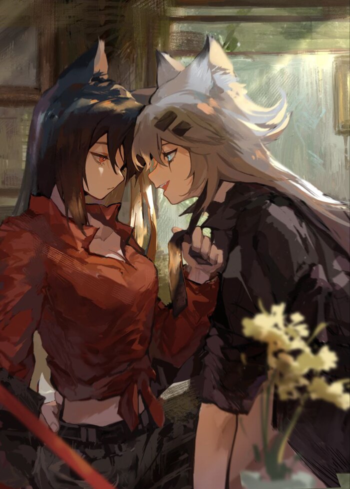 Arknights operators , Anime Art, Arknights, Texas (Arknights), Lappland, Reed (Arknights), Endministrator Female (Endfield), ,  , 