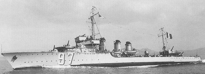 Французский эсминец Brestois