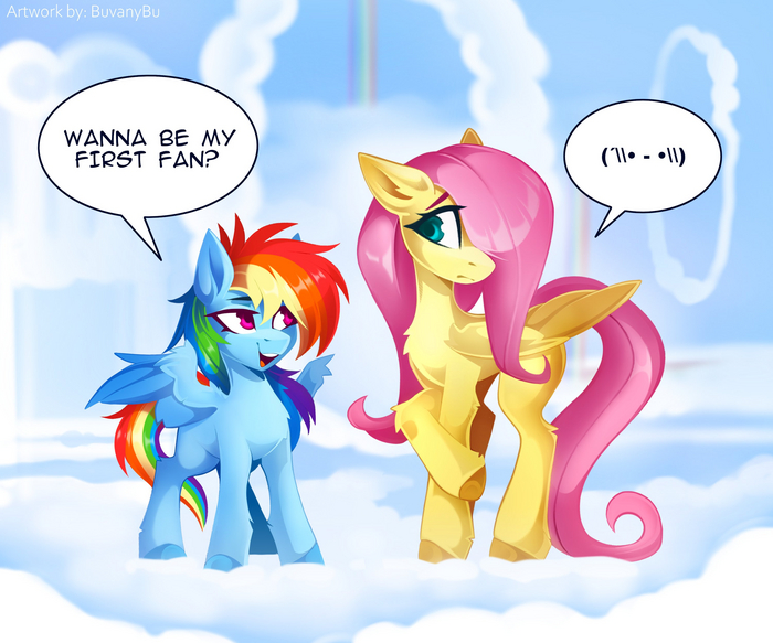     ? My Little Pony, Fluttershy, Rainbow Dash, Twitter ()