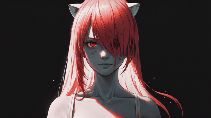 Lucy Ai anime & realistic Lucy (Elfen Lied), Elfen Lied, Nyu, ,  , Stable Diffusion,  , 