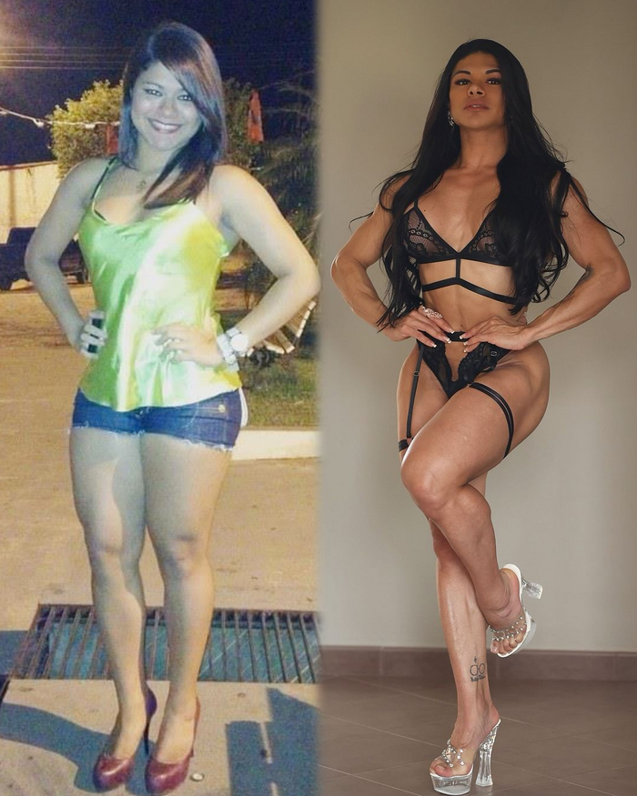 На фото слева ей 17, справа 29 лет
