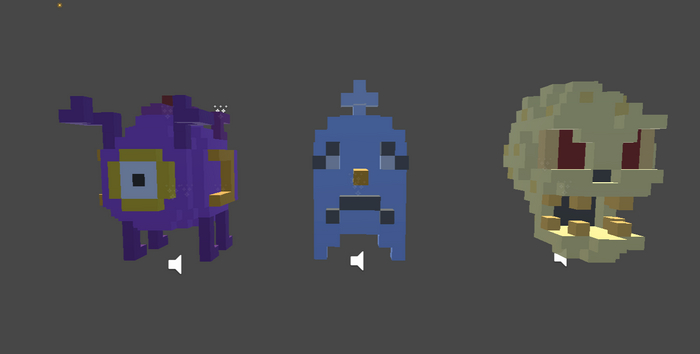 Первый просто существует, второй замораживает постройки, третий будет плодить черепки