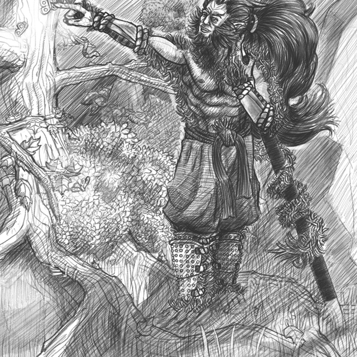 Захотелось нарисовать Короля Обезьян