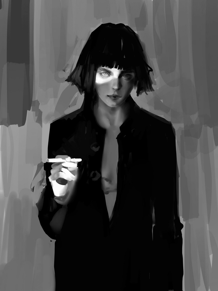 Рисовала на скорость, целью было как можно быстрее уловить силуэт и характер)