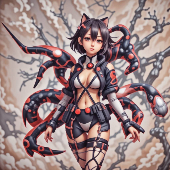 генерация изображения на базе Img2Img ( из геншин-тянки )