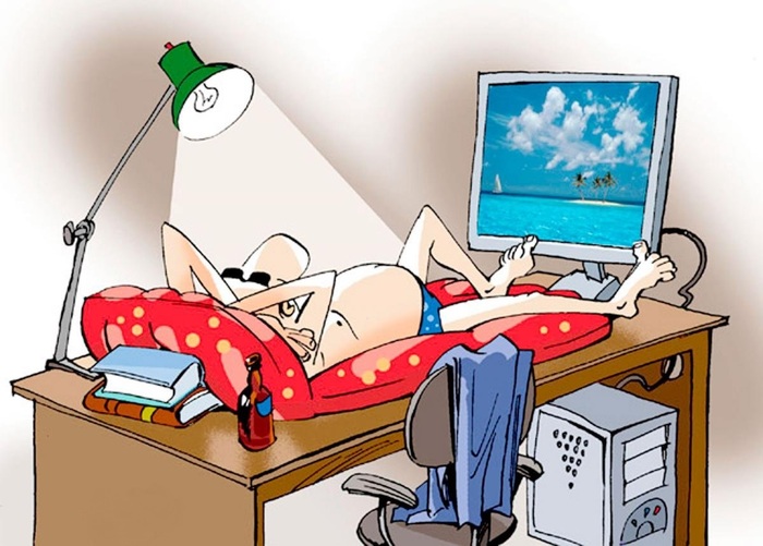 Единственный отпуск, который мне светит в этом году) Работа, Отпуск, Юмор, Картинки