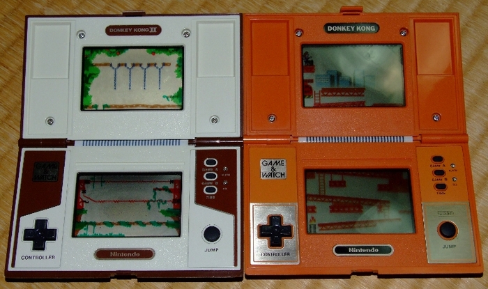 G&amp;W "Donkey Kong"  "Donkey Kong 3",  Multiscreen,      "Nintendo D-pad"   1982 .    ""     