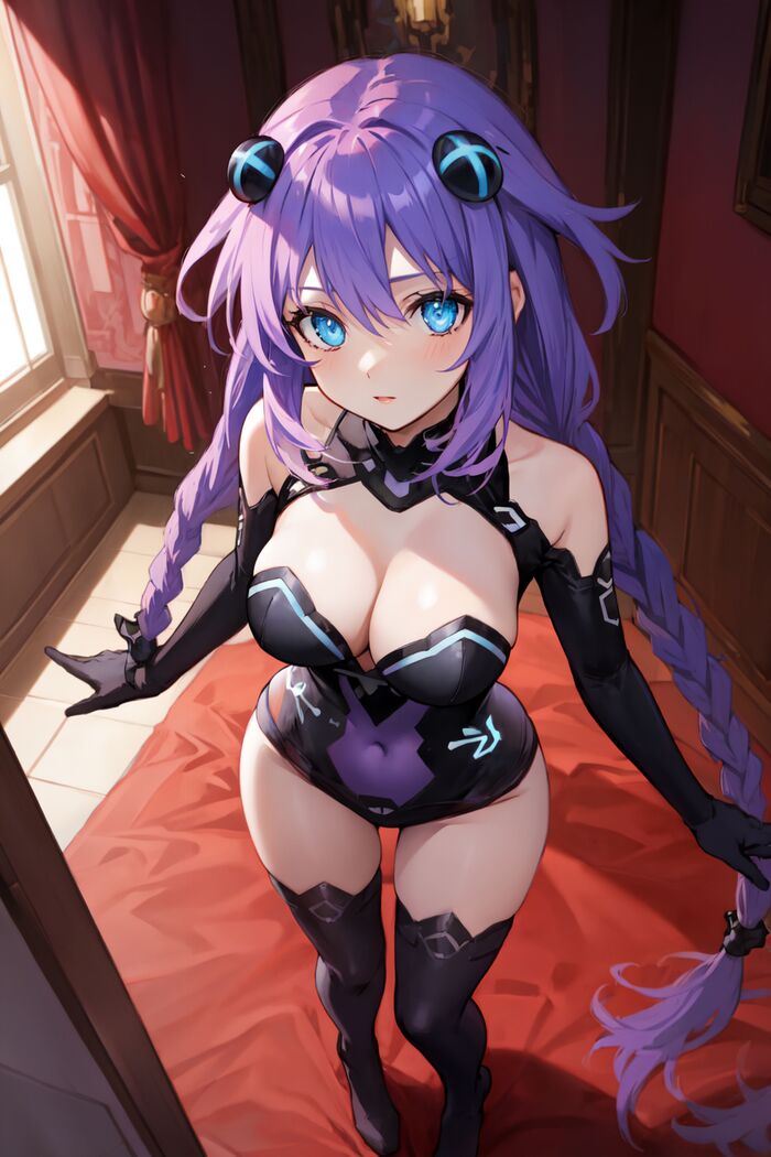 Purple Heart Anime Art, Hyperdimension Neptunia, Neptunia, Neptune, Purple Heart,  