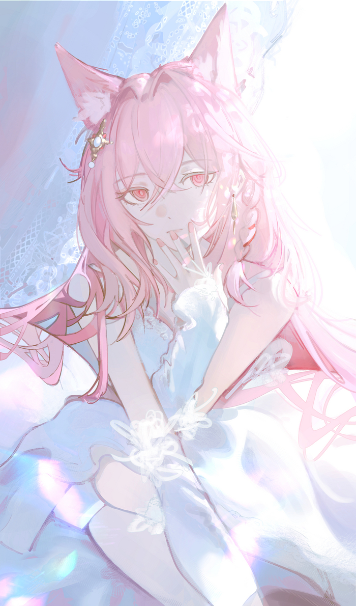 Pozmka Anime Art, , Arknights, Pozmka, Animal Ears