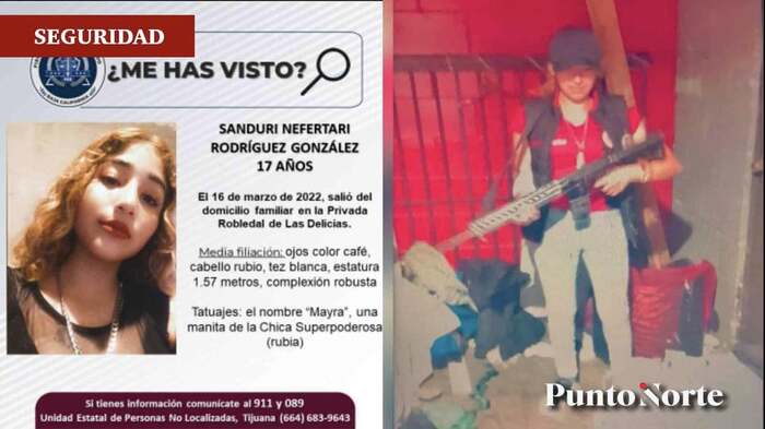 Девочка, которая сбежала из дома и вступила в одну из банд в городе Тихуана. Как сообщают новости, она уже была замешана в пытках и убийствах.