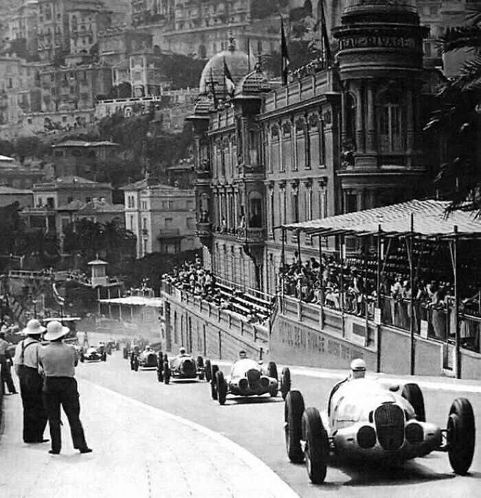Гонка Гран-при Монако, 1937 г Формула 1, Гран-при, Монако, 1937, Историческое фото, 1930-е, Гонки, Старое фото