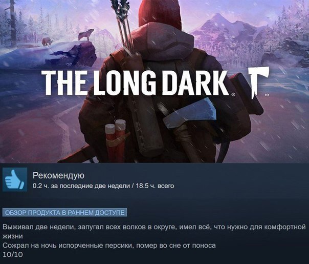 Лучшая игра в Steam - The Long Dark