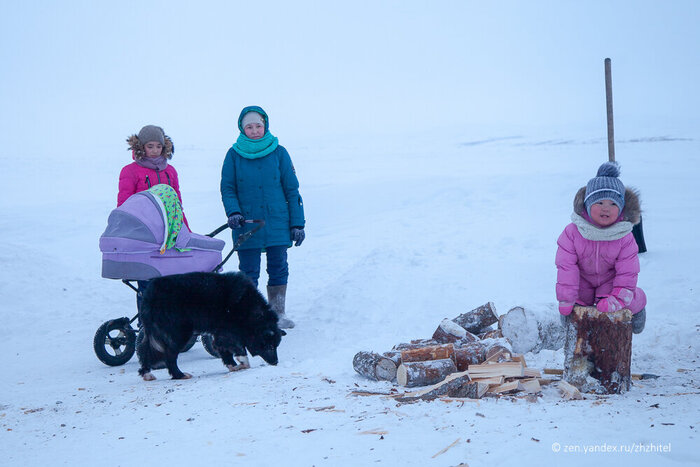Прогулка в ненецком посёлке