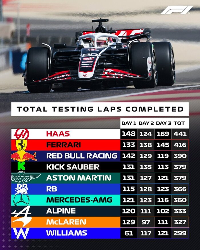 Общее количество пройденных кругов по дням и в сумме