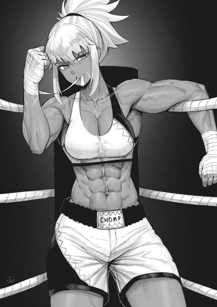  Anime Art, , Original Character, Speedl00ver, Muscleart