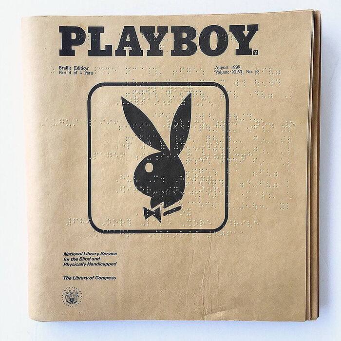 Playboy для слепых Playboy, Слепые, Журнал, Шрифт Брайля, Длиннопост, Повтор