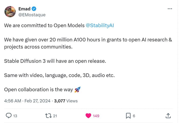 Stable Diffusion 3 ждёт официальный открытый релиз