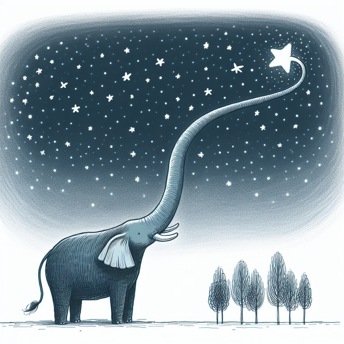 Сказка о слоне со звёздным хоботом Авторский рассказ, Сказка, Слоны, Хобот, Длиннопост