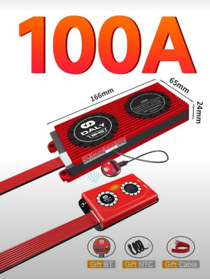 2. Daly BMS 4s 100A +  + BT