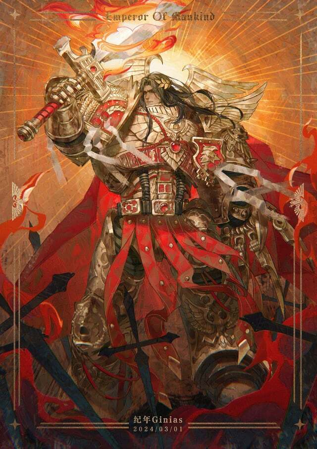 Master of Mankind By Ginias Warhammer 40k, Wh Art,  , Ginias