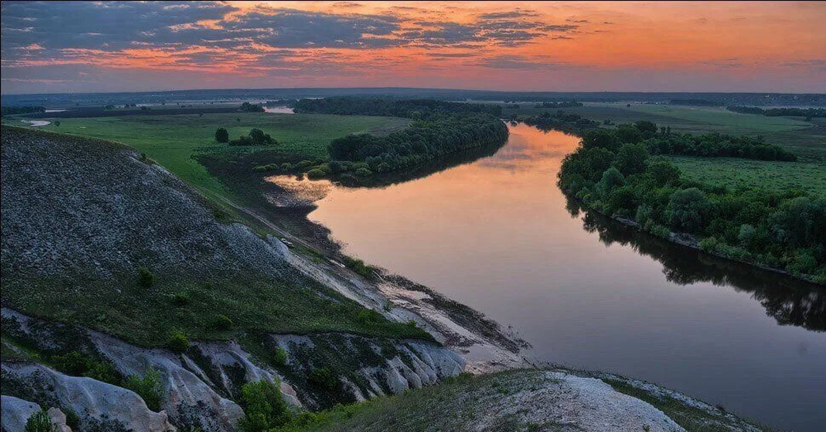 Юг дона. Меловые кручи у села Коротояк.