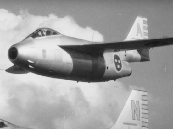 ФОТО: КАДР ИЗ ВИДЕО Сааб 29 «Туннан» 