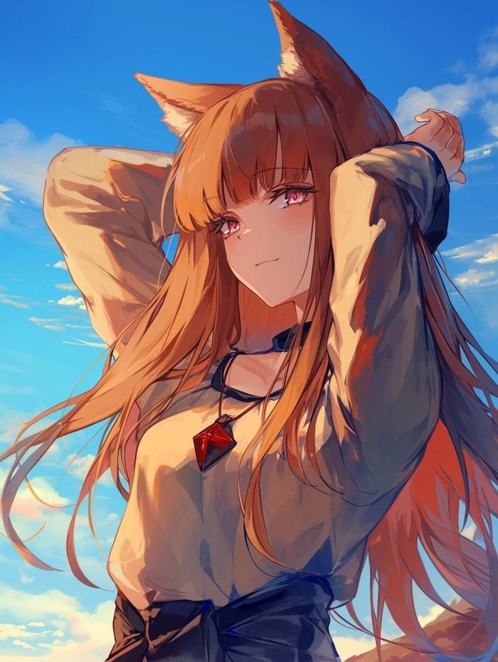 Holo , Anime Art, Holo, Spice and Wolf