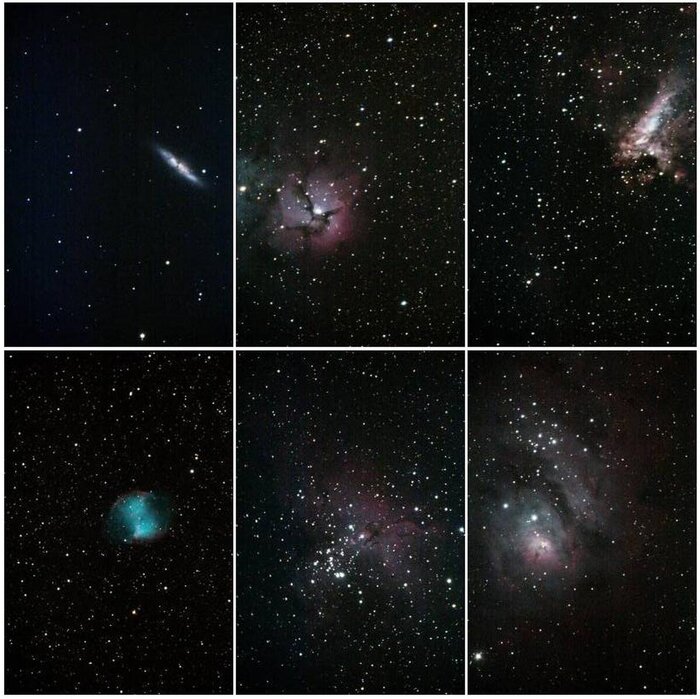 Фото автора статьи. Туманность Орёл внизу в середине