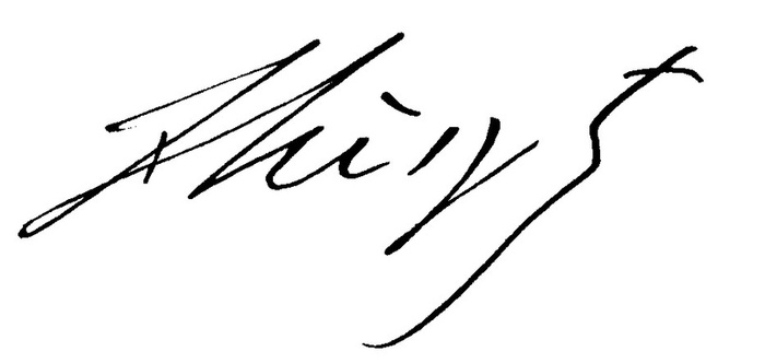 Автограф Листа. Явно, что он не понаслышке знаком с венгерским сливовым вином