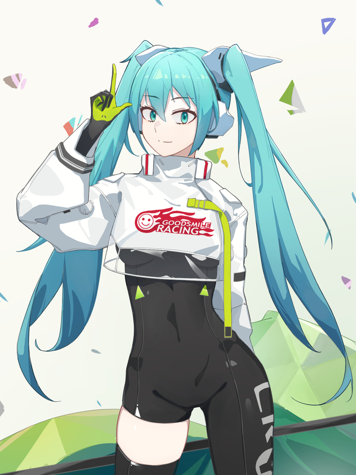 Hatsune muku #014 Anime Art, , Hatsune Miku, Vocaloid,  , Racing Miku