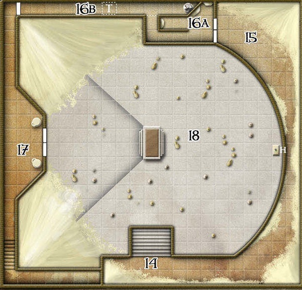 Карта гробницы: подземный этаж