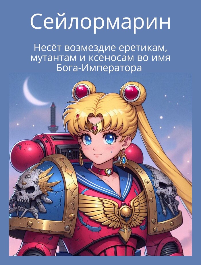  Warhammer, Warhammer 30k, Warhammer 40k, Wh humor, Sailor Moon,  
