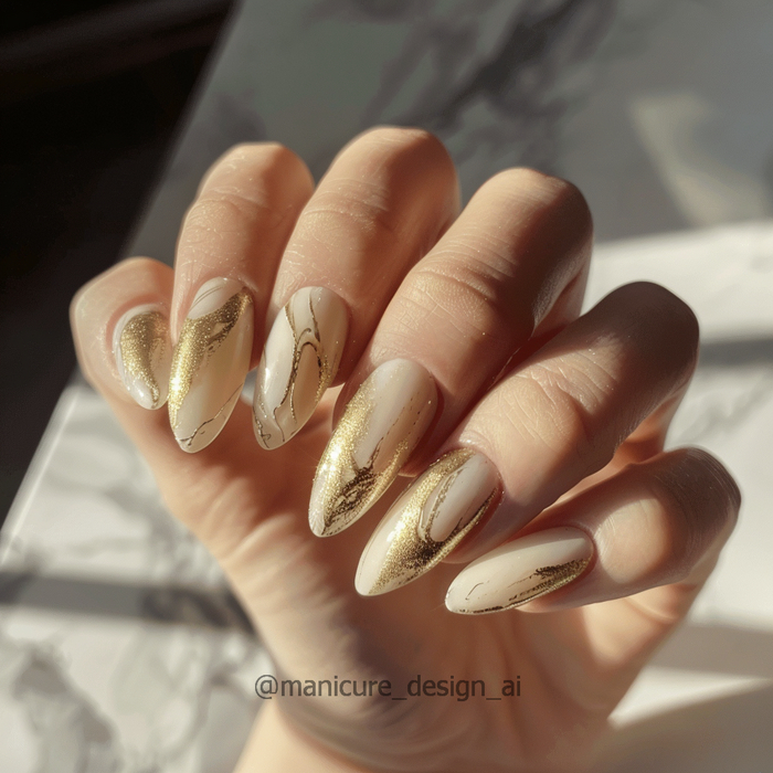 Маникюр от нейросети - минералы Часть 3