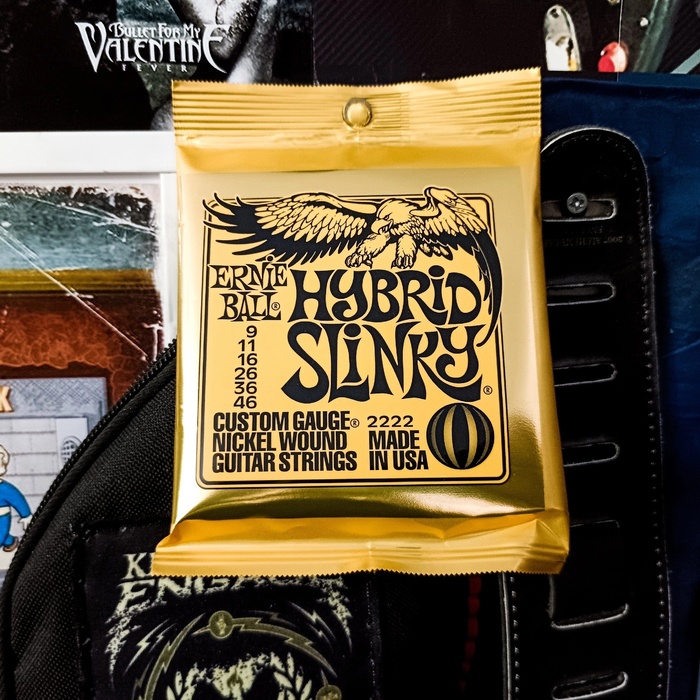 Струны ErnieBall гибридные.
