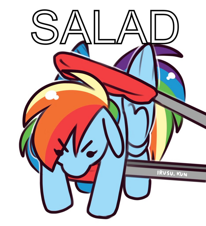 Salad My Little Pony, Rainbow Dash, Irusu