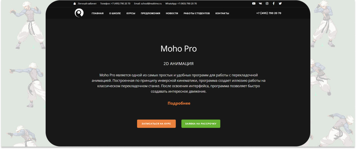 RealTime � ������ ������ � ������������� ��������� � ��������� Moho Pro