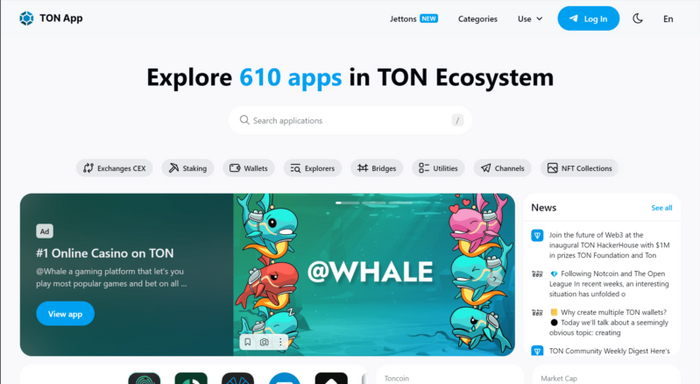 - c TON App | GameFi Telegram, RPG, , , , 