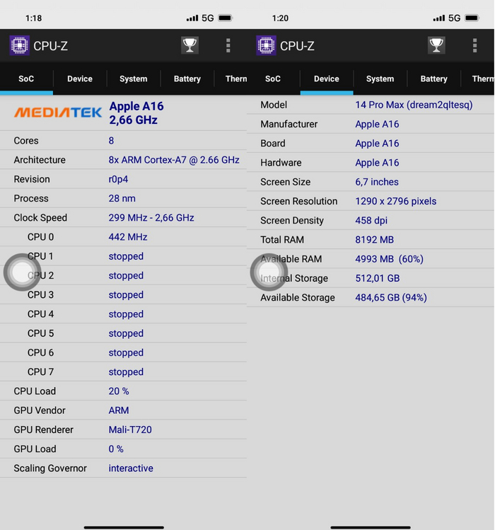   ,  Apple A16  MediaTek? :)