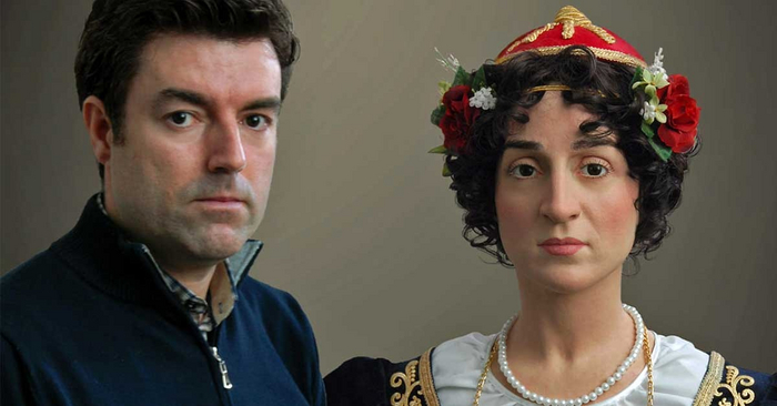 Восковая фигура Манто Маврогенос и ее автор Теодорос Коккинидис