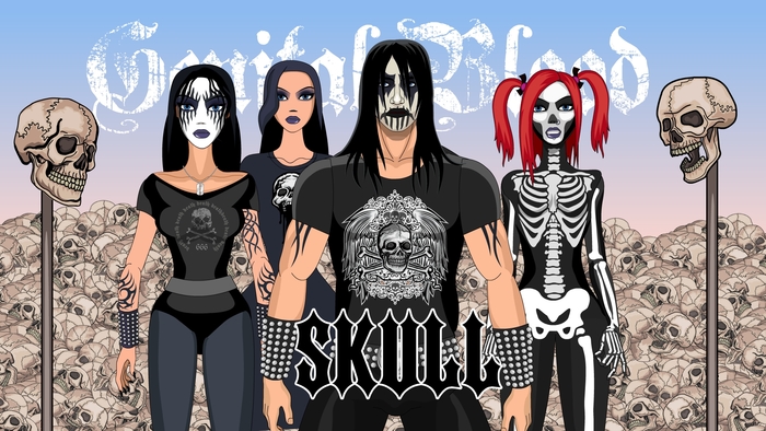 Black metal "SKULLS" , , , , Black Metal, Gothic Metal, Heavy Metal, , , , , , --, , , , 