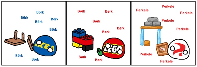   , Countryballs,   , Reddit (), , LEGO, Rovio