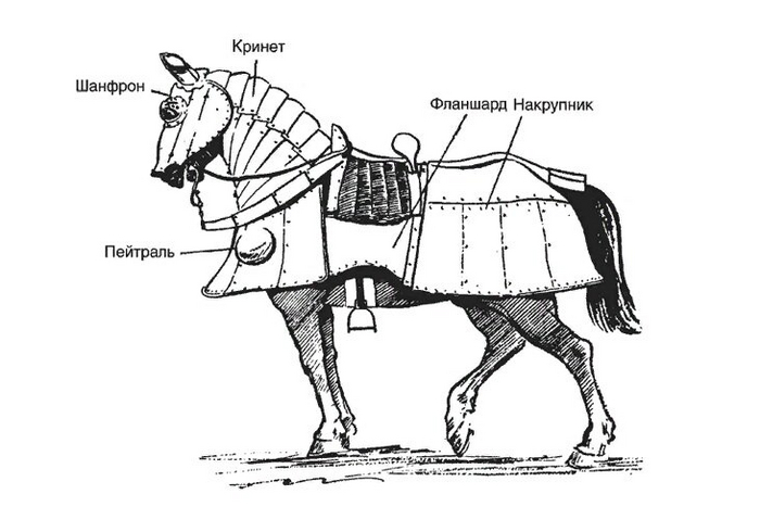Броня лошади