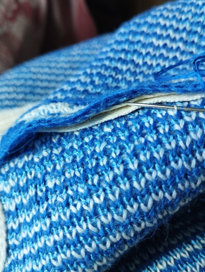 стабилизация плечевого шва лентой и запаковка.