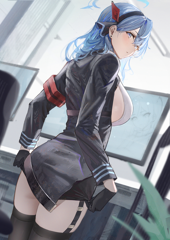 Ako Anime Art, , Blue Archive, Amau Ako, Hidulume