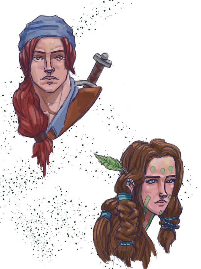 Цветные наброски