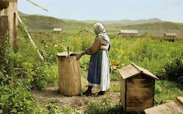 Нелегкая жизнь и судьба Русского села Романовка в Маньчжурской империи. 20 раскрашенных фотографий конца 1930-х годов Старое фото, Колоризация, Историческое фото, Фотография, Маньчжурия, СССР, 1930-е, Репрессии, Староверы, Село, Длиннопост