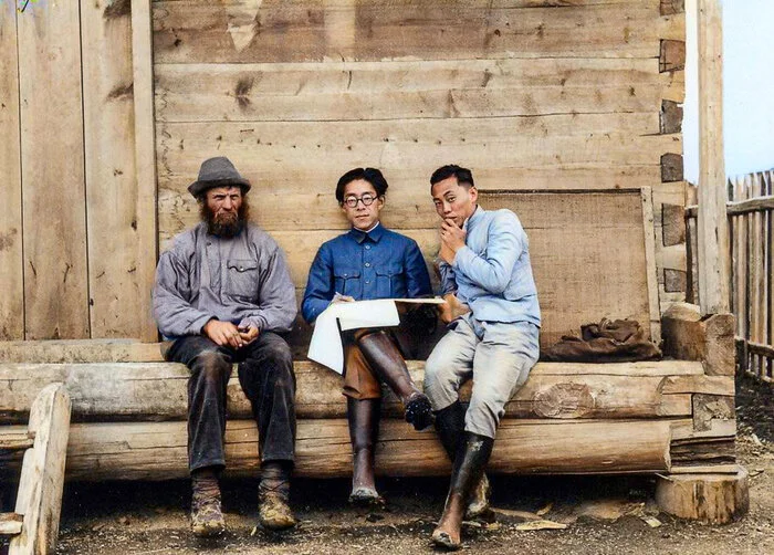 Нелегкая жизнь и судьба Русского села Романовка в Маньчжурской империи. 20 раскрашенных фотографий конца 1930-х годов Старое фото, Колоризация, Историческое фото, Фотография, Маньчжурия, СССР, 1930-е, Репрессии, Староверы, Село, Длиннопост