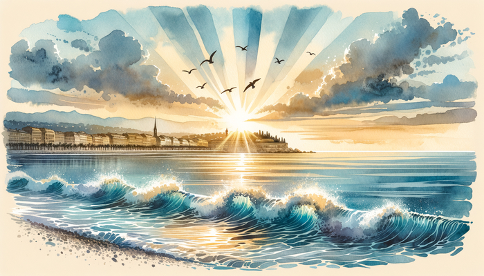 Еще добавили «в акварельном стиле»